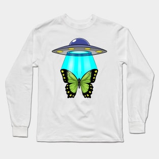 Butterfly Spaceship Space Long Sleeve T-Shirt